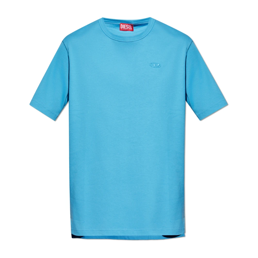 Diesel Herr Blå Toppar Xl, Bomull, T-Shirt T-Adjust-Slits-R17