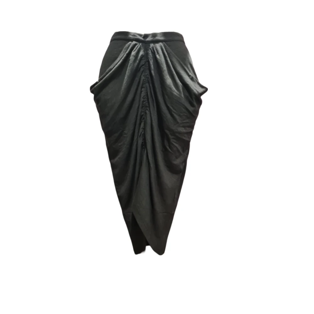 Isabel Marant Étoile Gedrapeerde Rok met Ritsdetails Black Dames