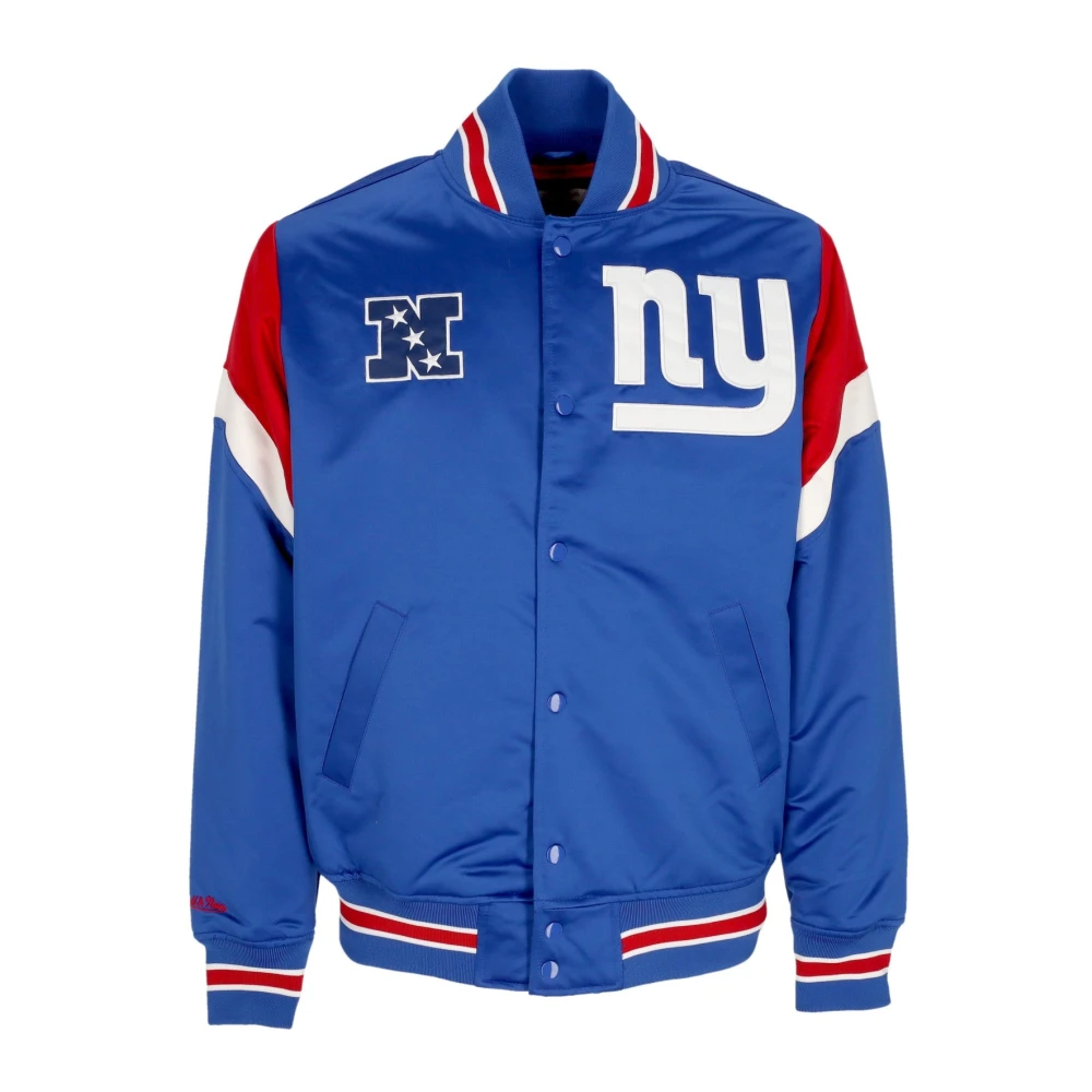 Mitchell & Ness NFL Heavyweight Bomberjack New York Giants Blue Heren