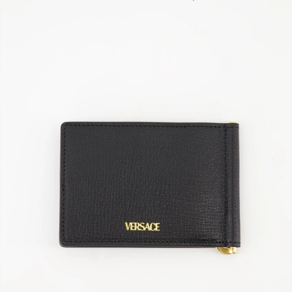 Versace Medusa Biggie Leren Portemonnee Black Heren
