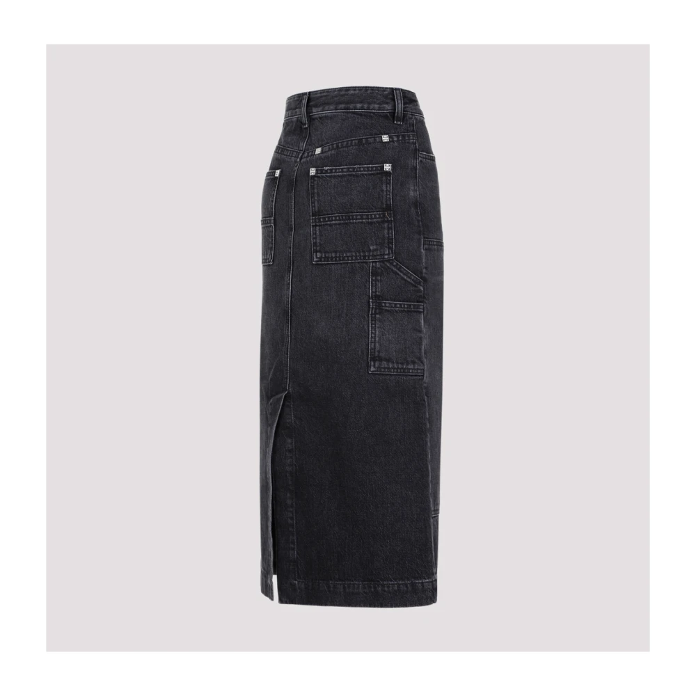 Givenchy Denim Skirts Black Dames
