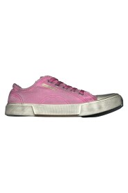 Pink Zerstörte Low Top Sneakers für Frauen