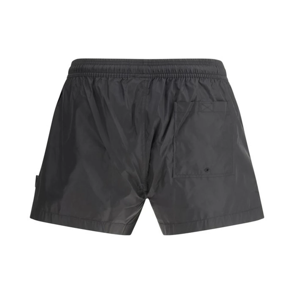 Off White Sportieve Zwemshorts met Koord Black Heren