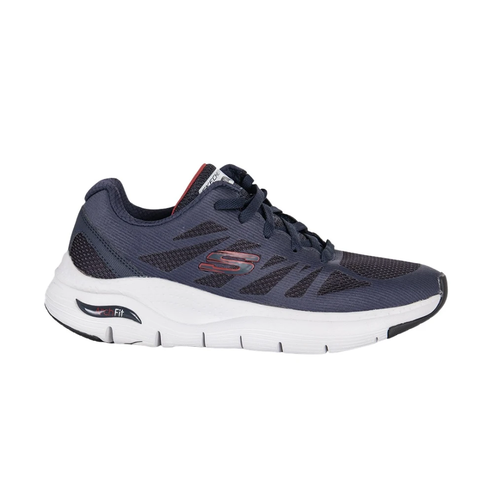 Skechers Arch Fit Charge Back Heren Schoenen Blauw