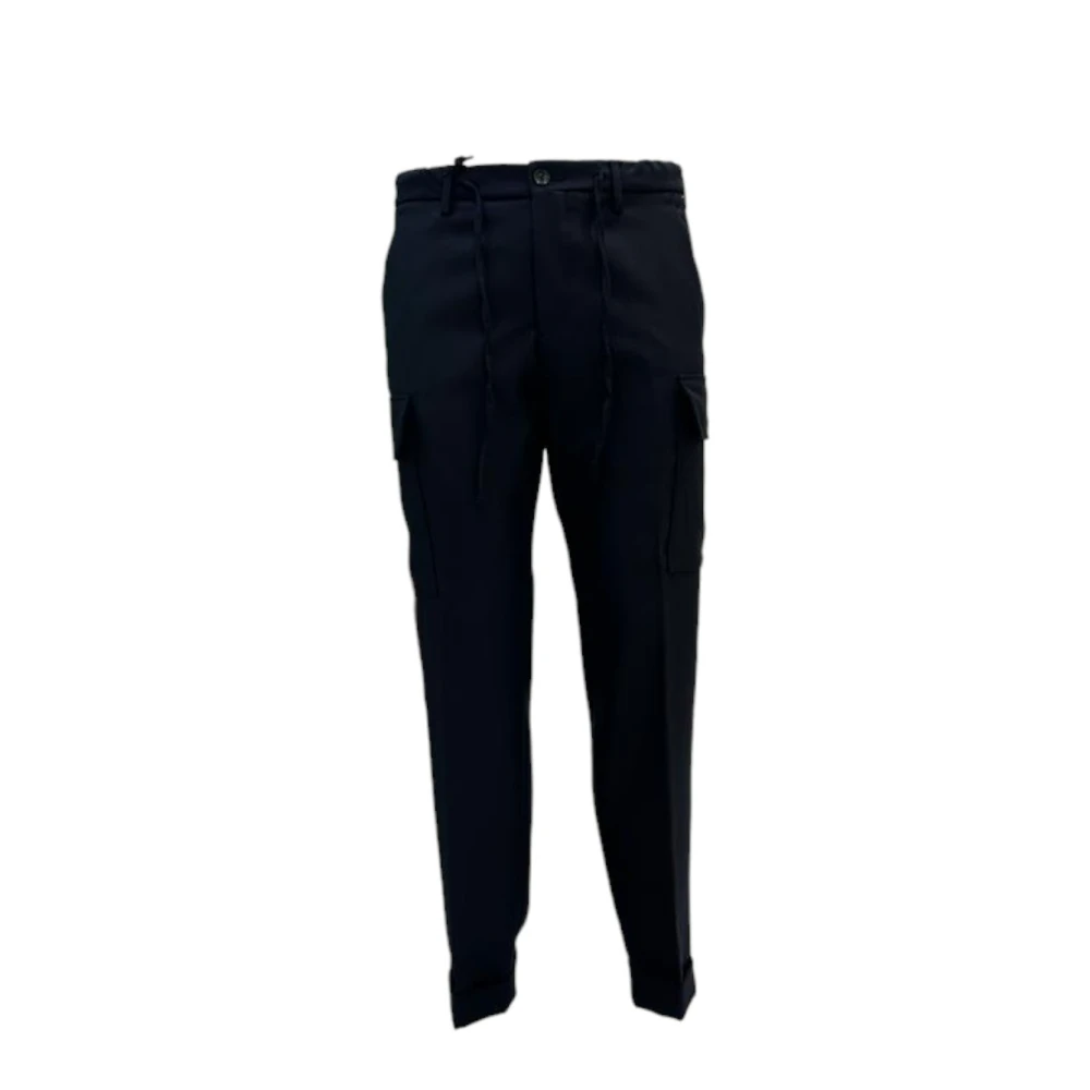 Michael Coal Stijlvolle Wollen Broek Blue Heren