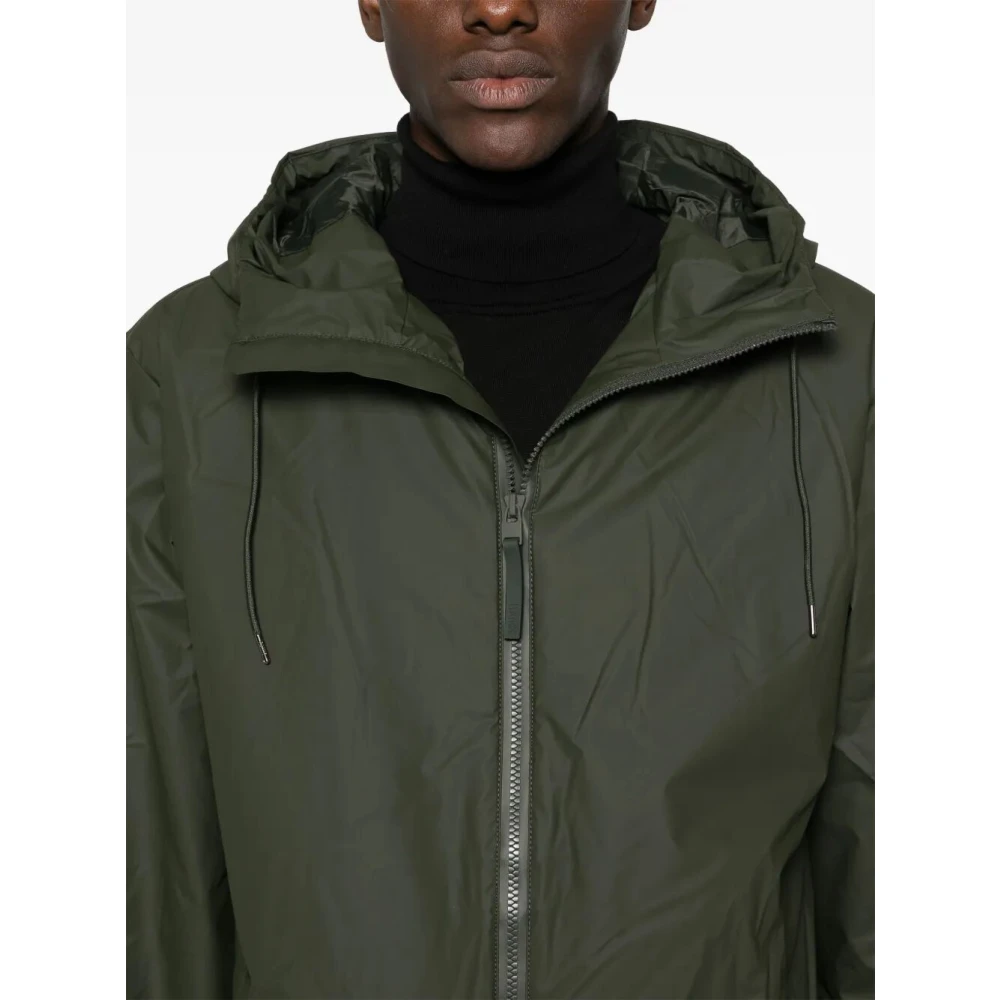 Rains Lange Geïsoleerde Jas Green Heren