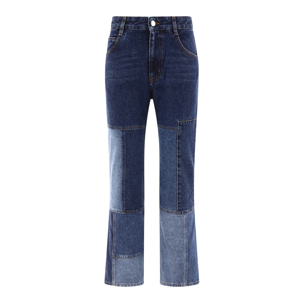 Chloé Cropped Flared Jeans Blue Dames