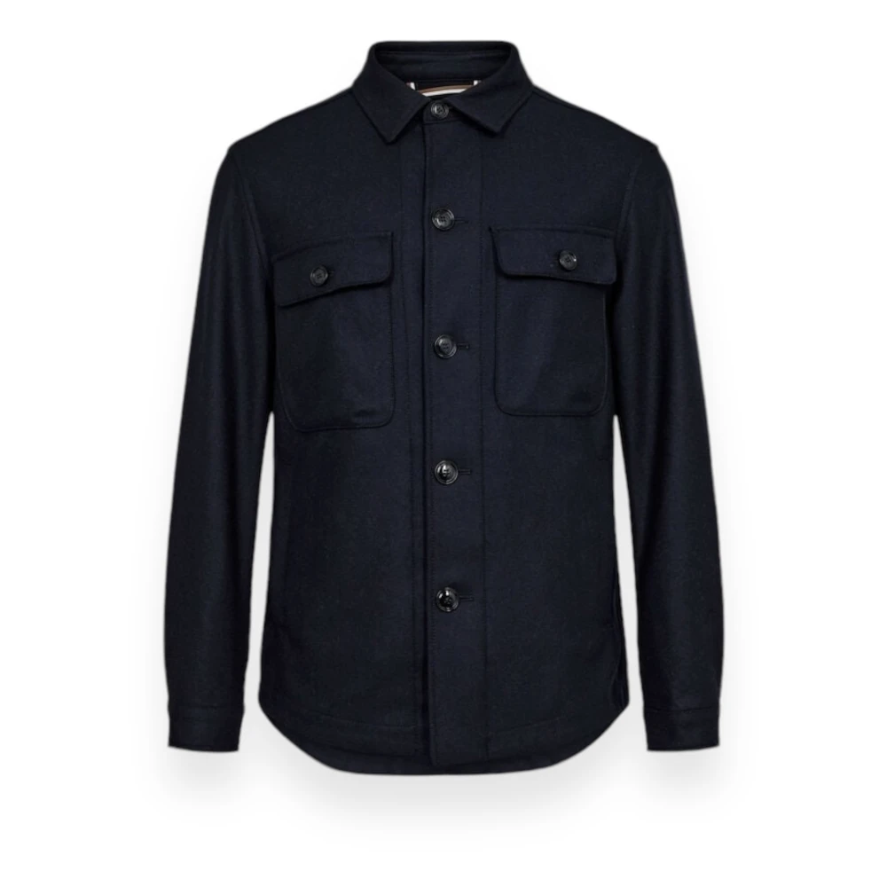 Hugo Boss Stijlvolle Jassen voor Mannen Blue Heren