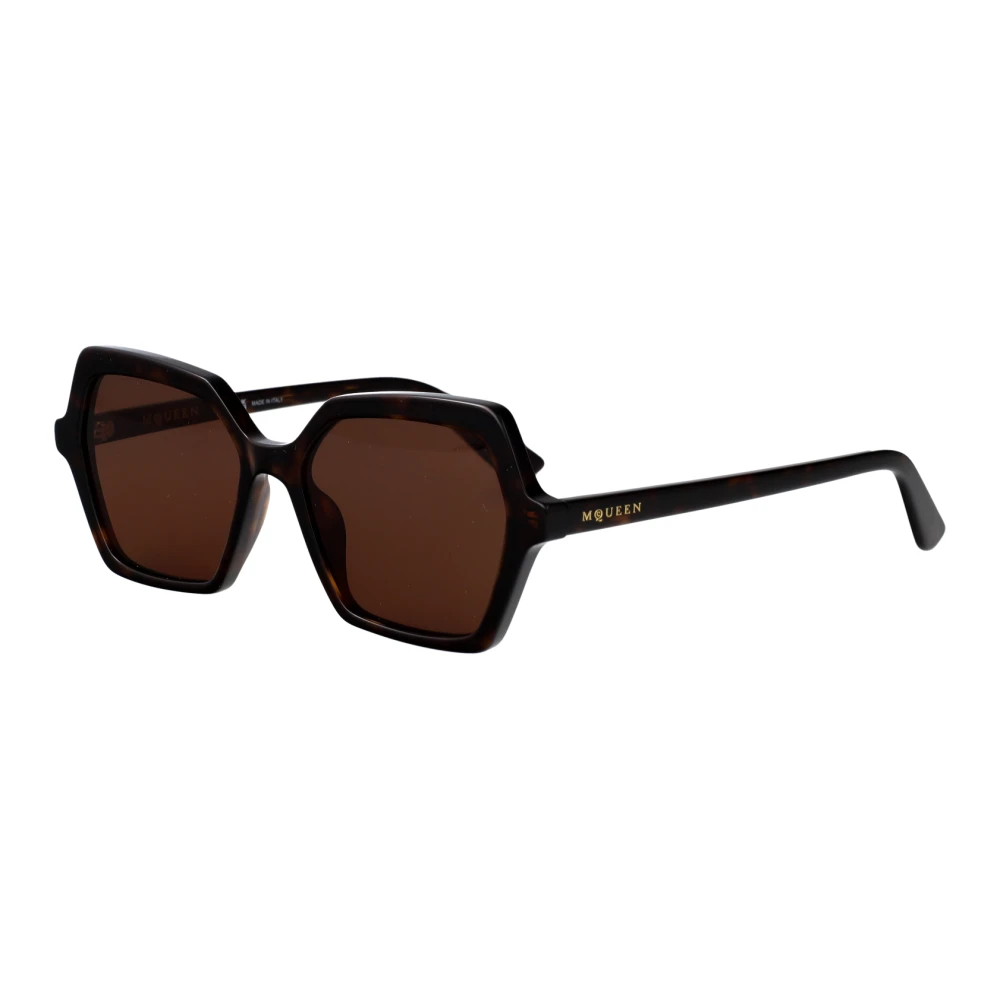 Alexander Mcqueen Women's Brown Sunglasses, 54 Mm, Stylish Sunglasses Am0537s For Summer