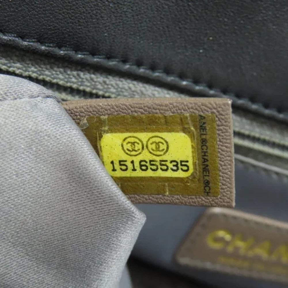 Chanel Vintage Pre-owned Leather shoulder-bags Black Dames