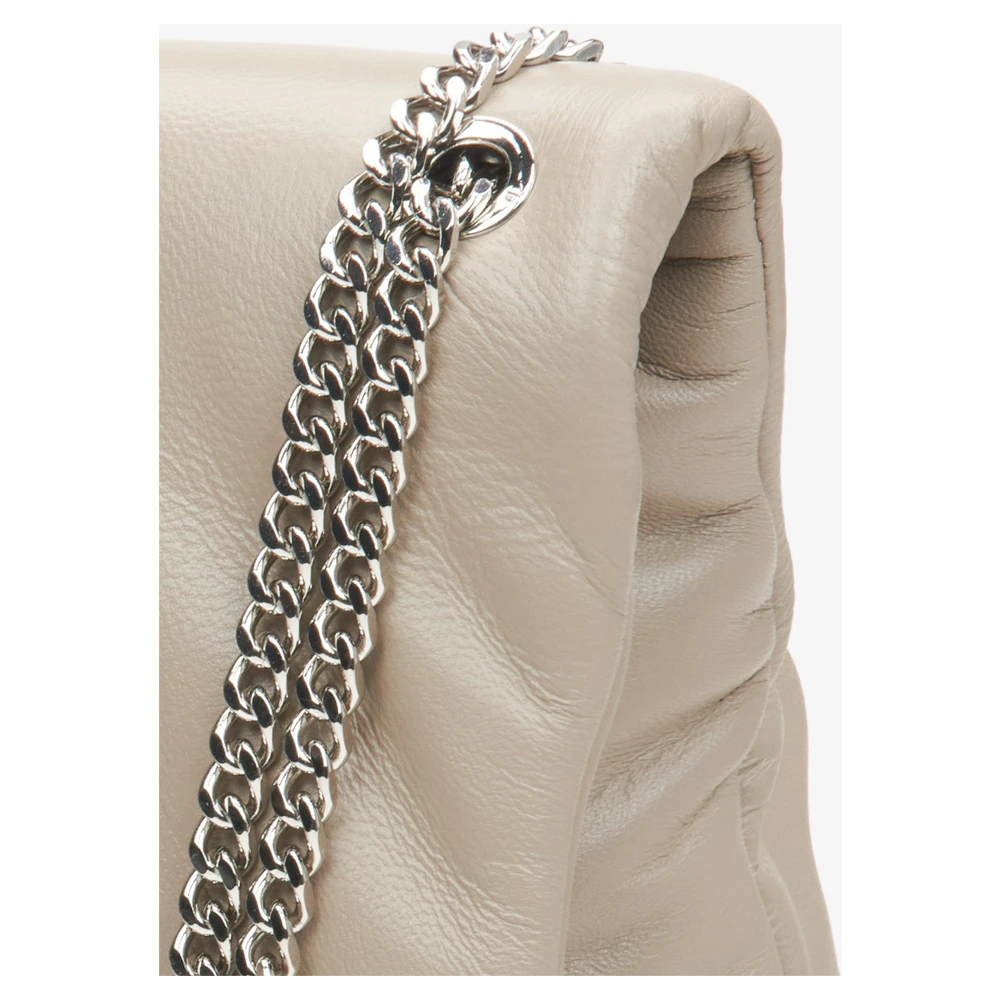 Estro Dames Beige & Grijs Ketting Schouder Handtas Er00114984 Gray Dames