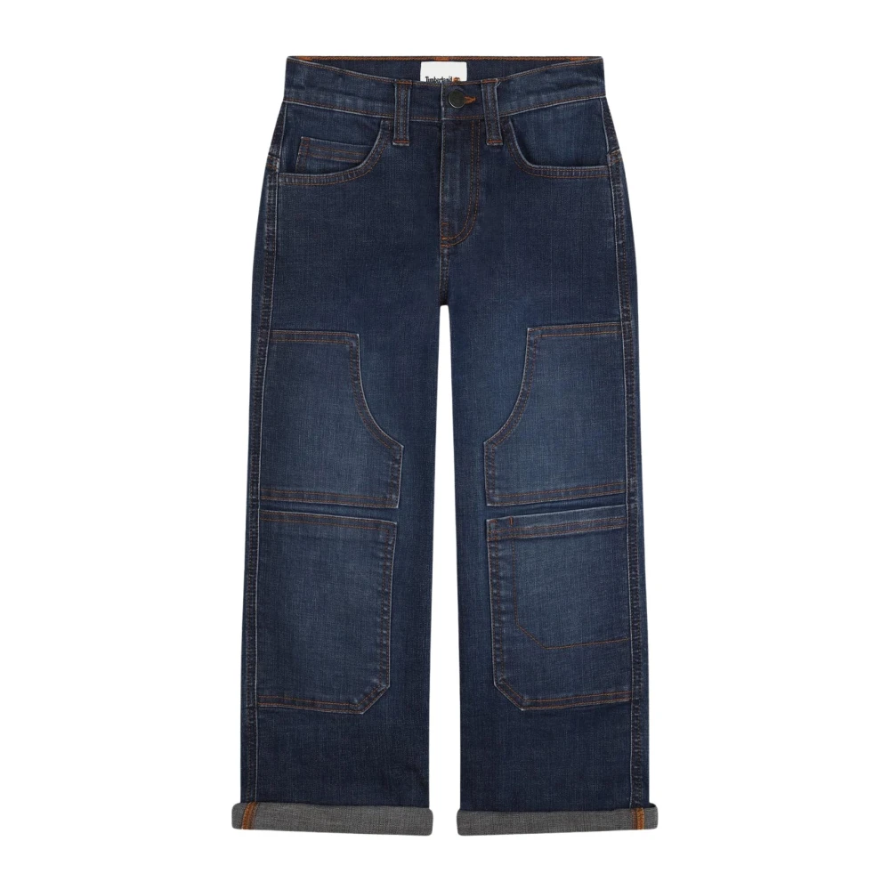 Timberland Blå Casual Jeans med Broderi Blue, Pojke