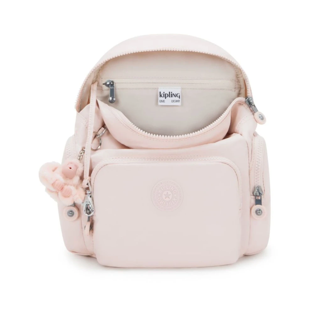 Kipling City Zip Rugzak Pink Dames