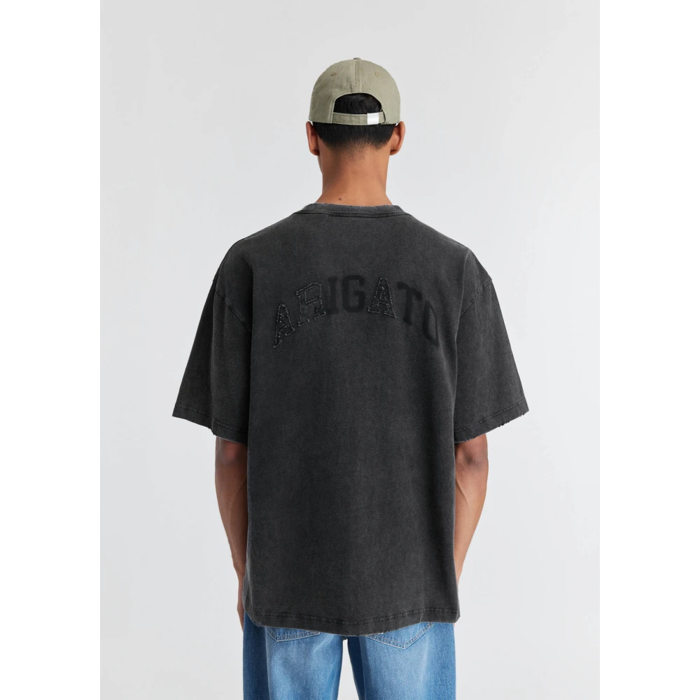 Axel Arigato Optic Distressed T-shirt Black Heren