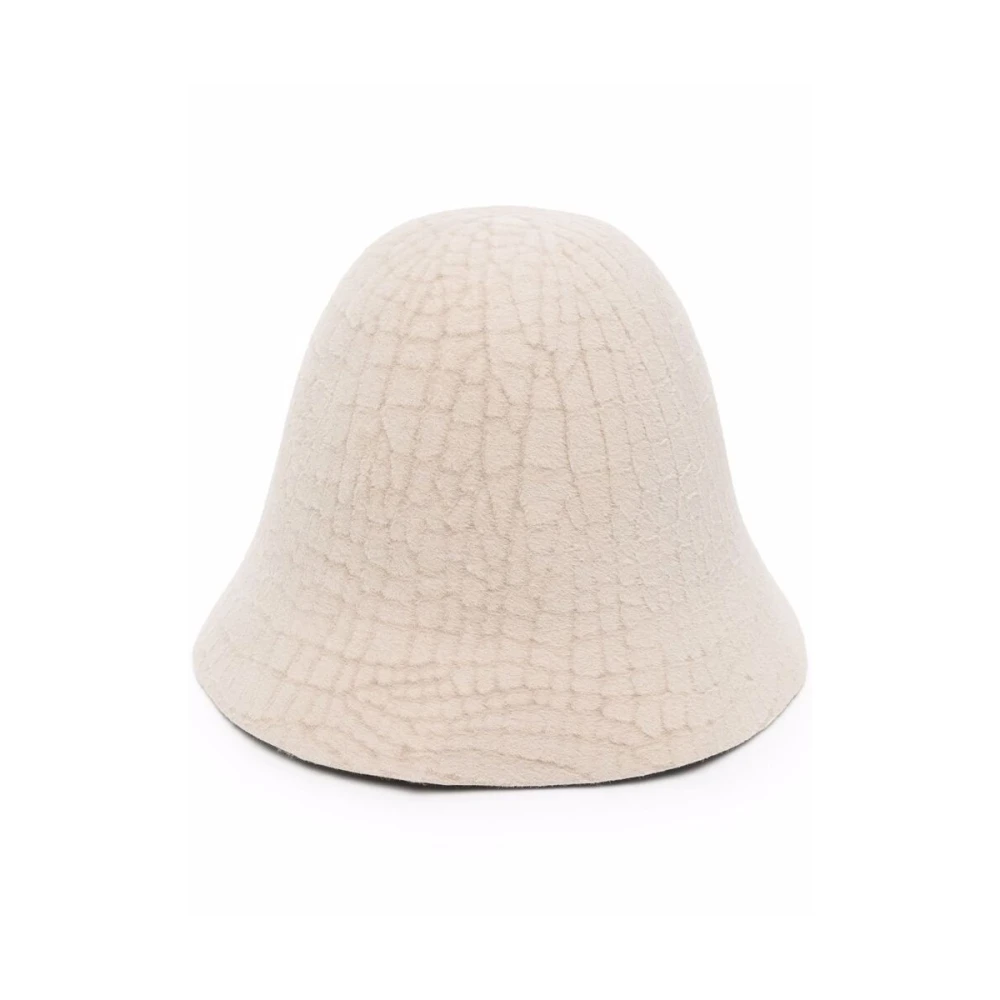 Flapper Off White Konijnenhaar Emmerhoed Beige Dames