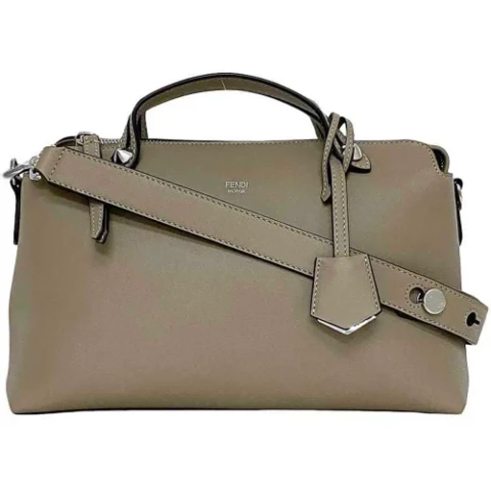 Fendi Vintage Pre-owned Leather fendi-bags Beige Dames