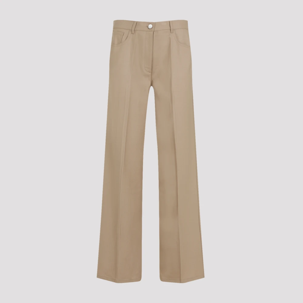 Theory Neutrale broek voor vrouwen Aw24 Beige Dames