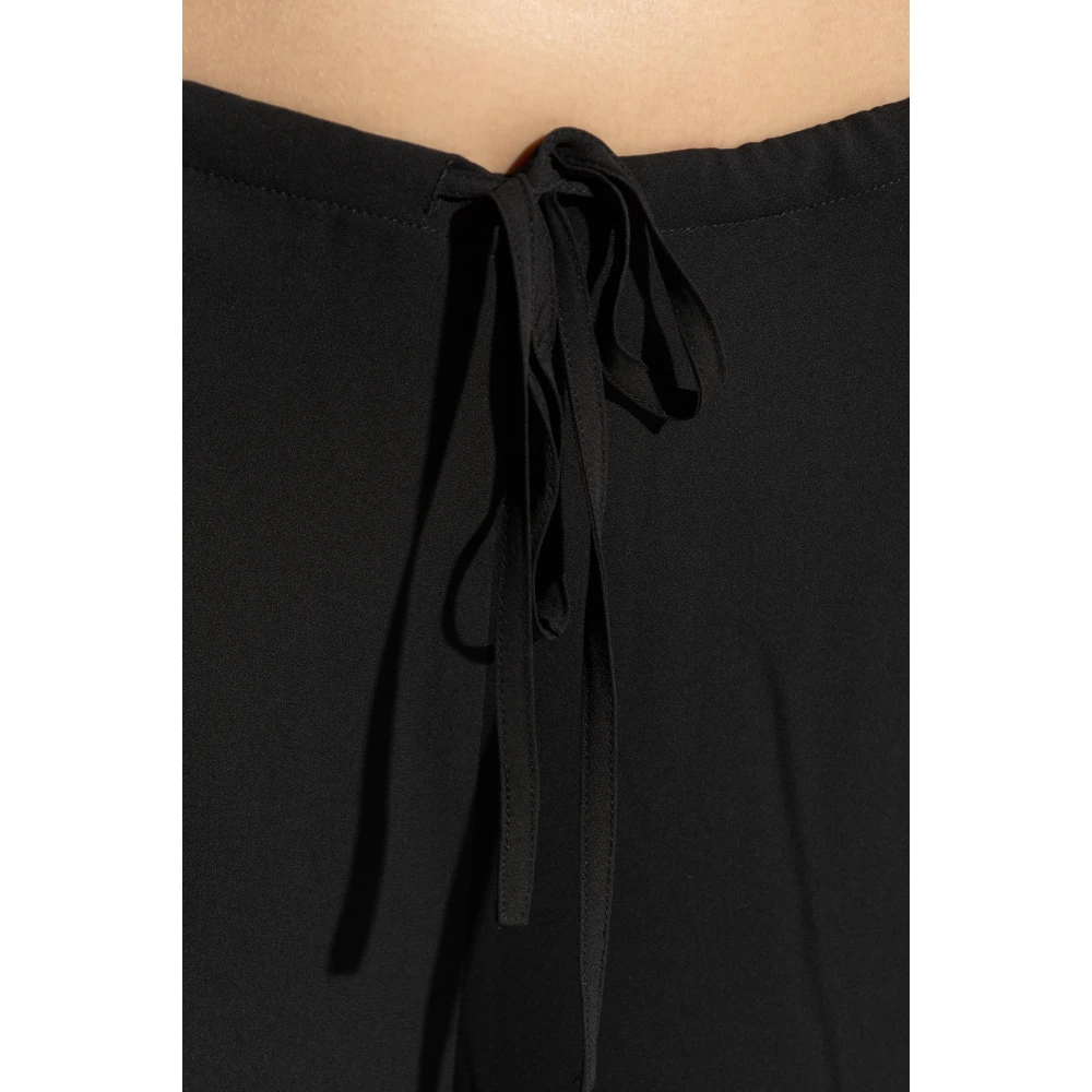 Theory Loszittende broek Black Dames