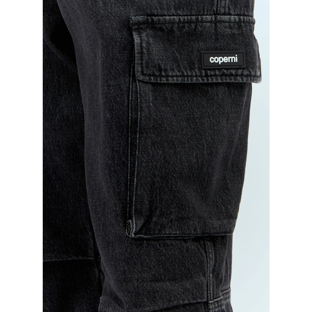 Coperni Denim Cargo Pants Black Dames