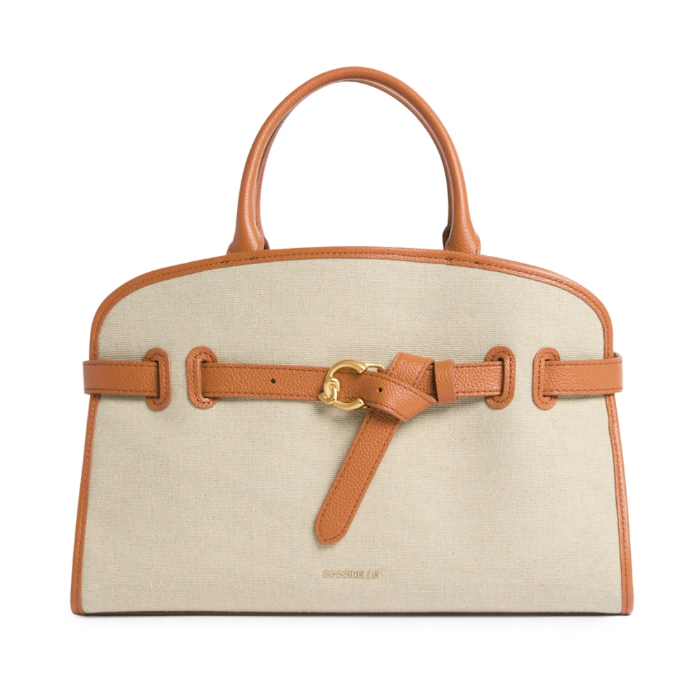 Coccinelle Women's Beige Finn Canvas Handbag - Handbags - One Size - Bags