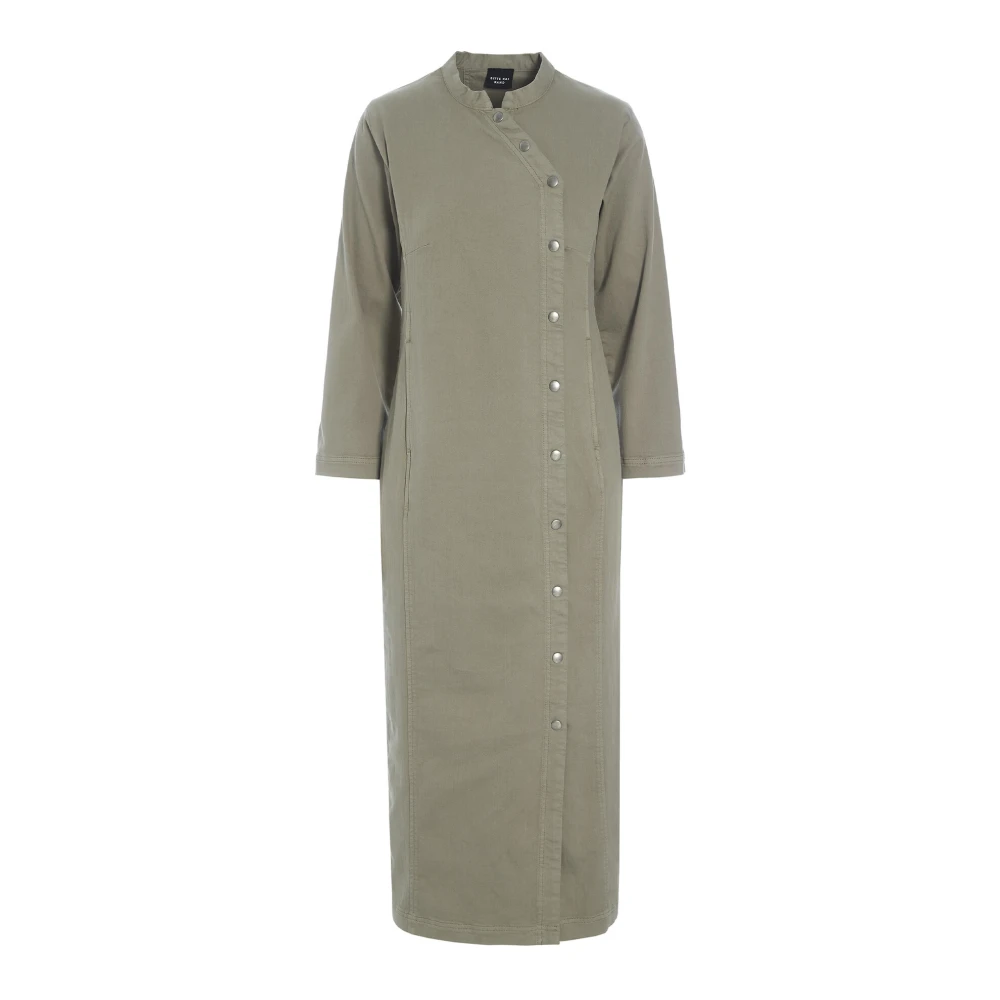 Bitte Kai Rand Jinzu Lange Jurk Soft Khaki Green Dames