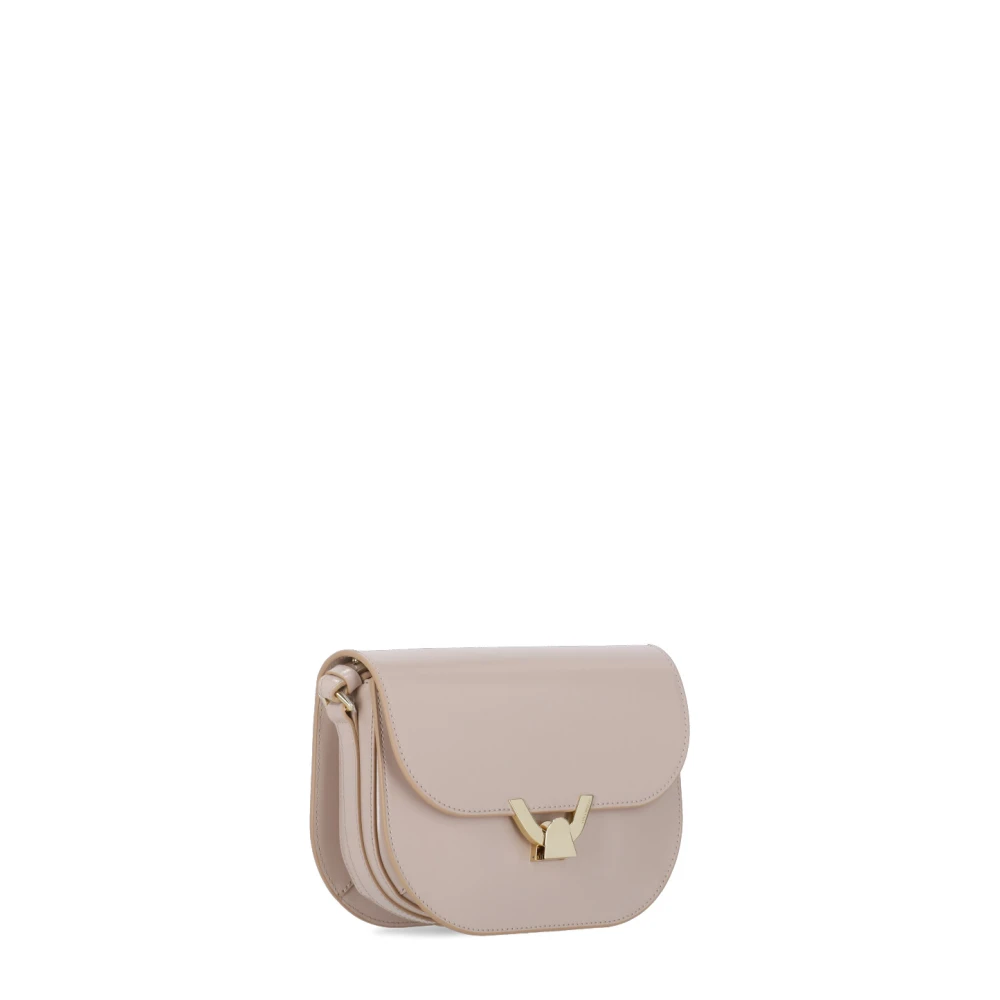 Coccinelle Roze Leren Schoudertas met Klep Pink Dames