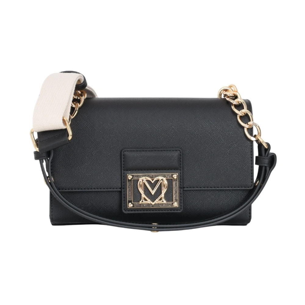 Love Moschino Saffiano Leren Tas Black Dames