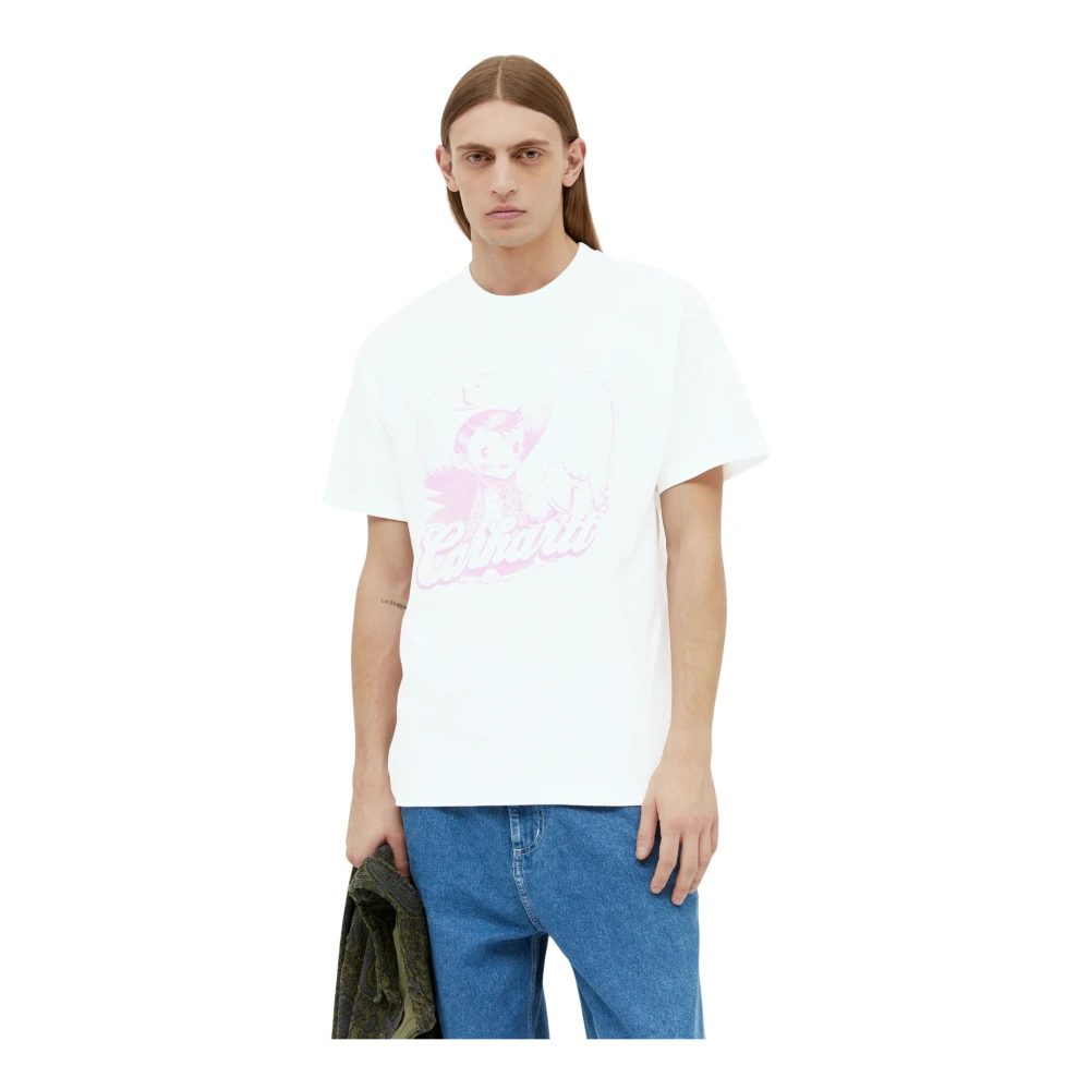 Carhartt WIP Grafische Print Katoenen T-shirt White Heren