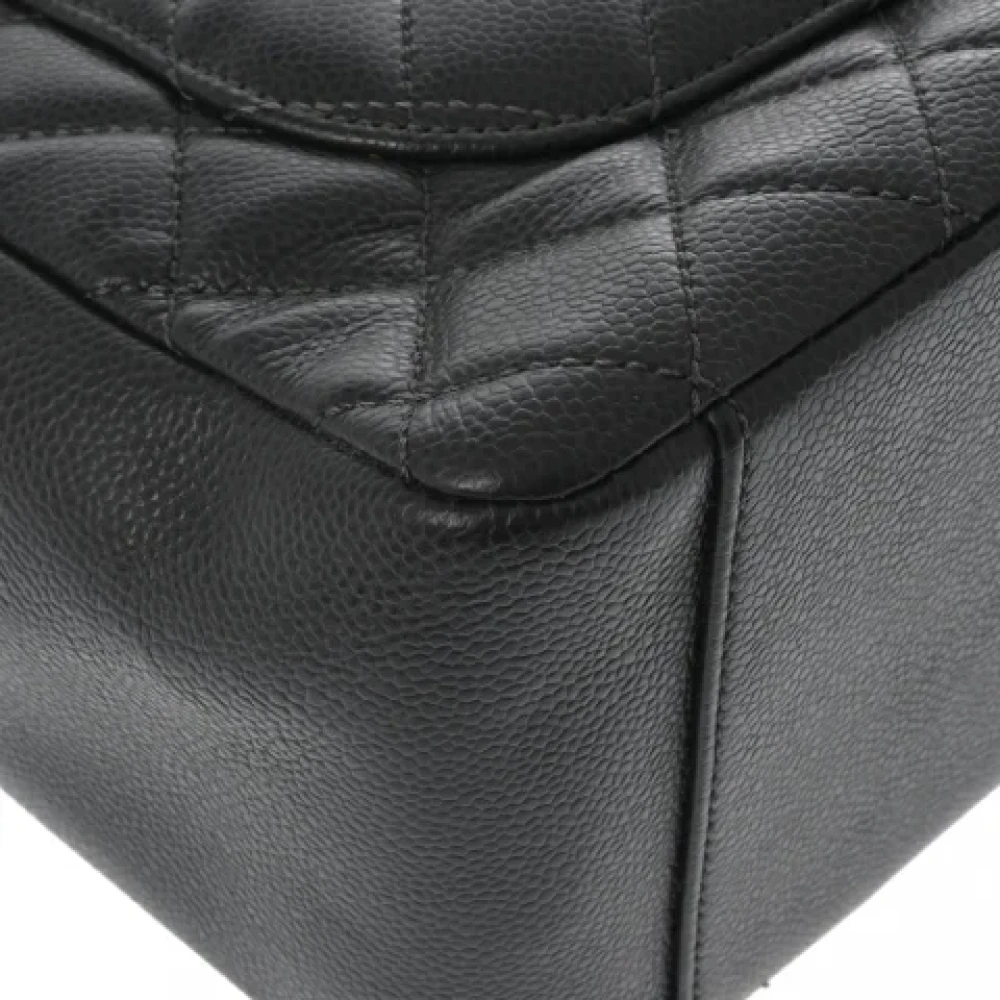Chanel Vintage Pre-owned Leather totes Gray Dames