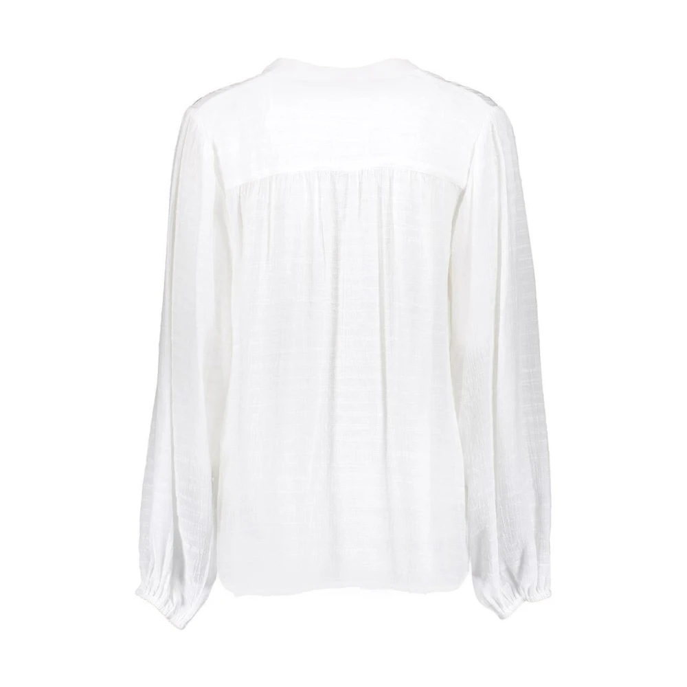 Geisha Geborduurde Blouse White Dames