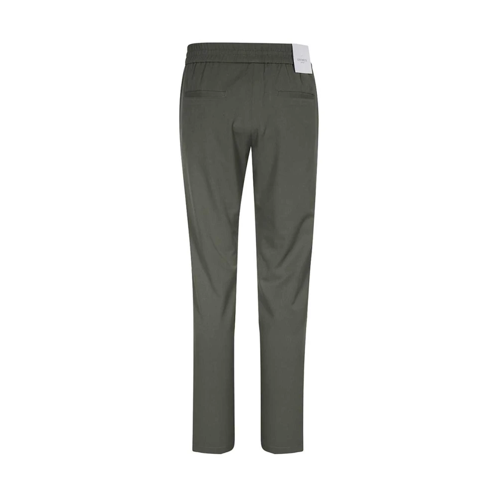Les Deux Broek met elastische taille en achterzakken Green Heren