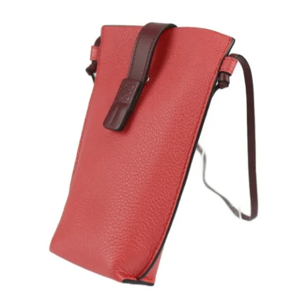 Loewe Pre-owned Fabric shoulder-bags Orange Dames