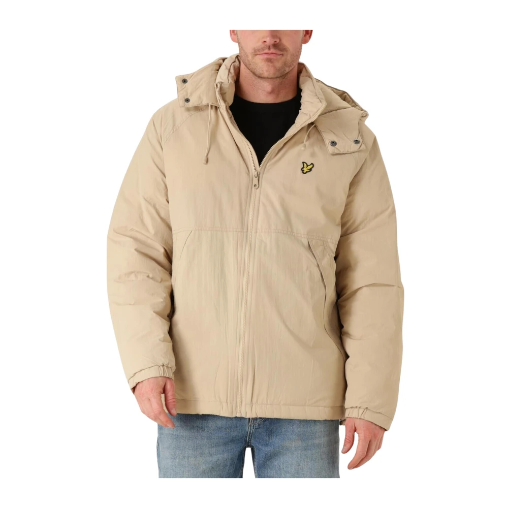 Lyle & Scott Beige Gewatteerd Pufferjack Beige Heren