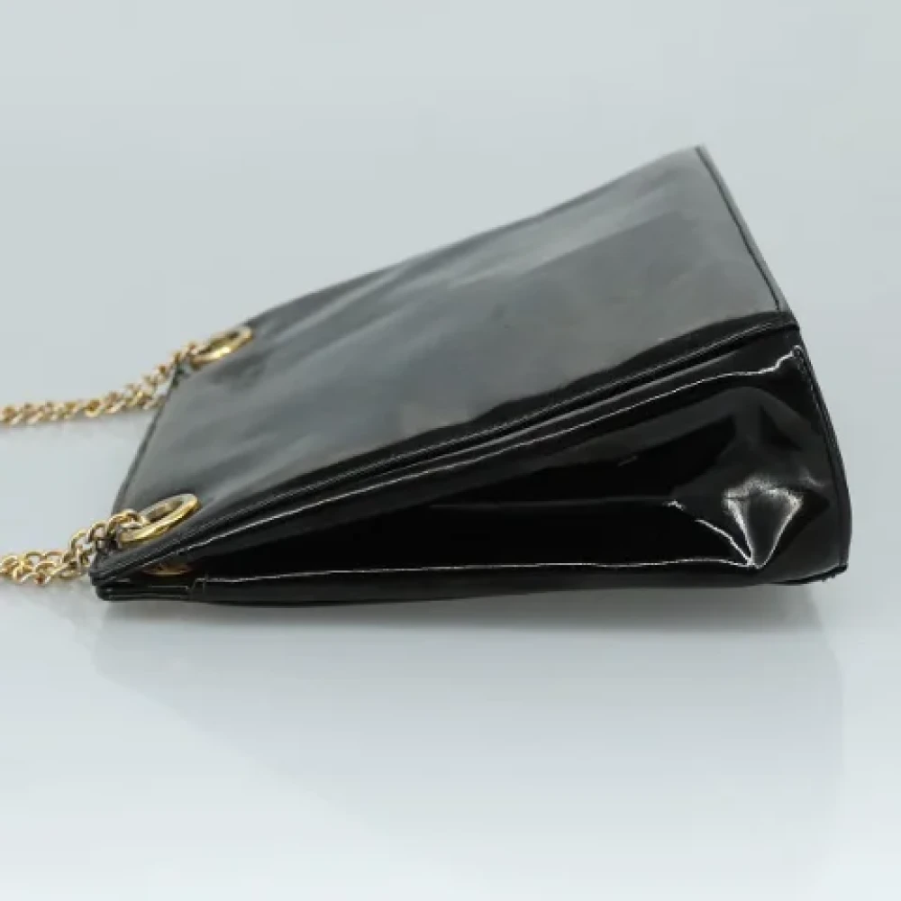 Salvatore Ferragamo Pre-owned Canvas shoulder-bags Black Dames