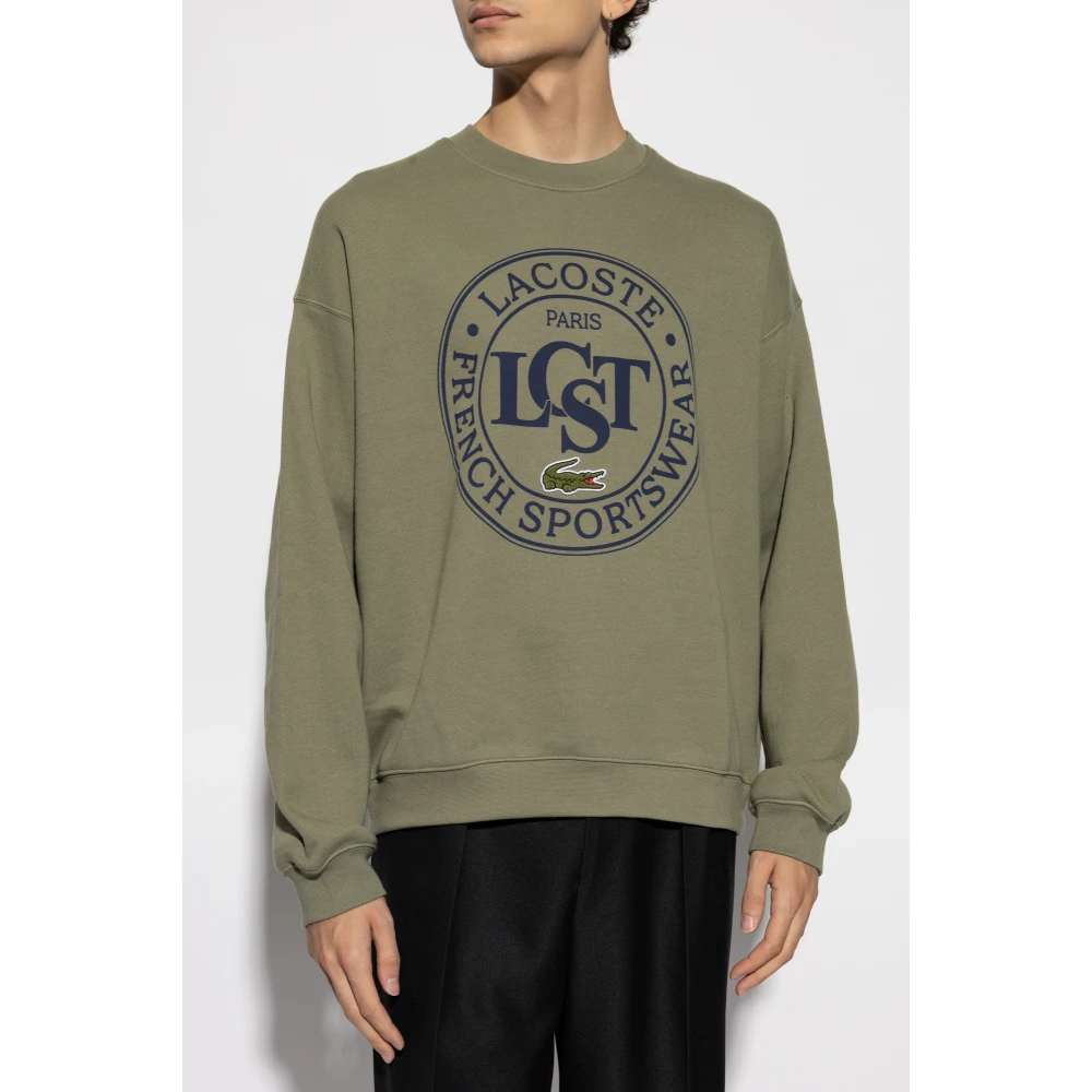 Lacoste Sweatshirt met logo Green Heren