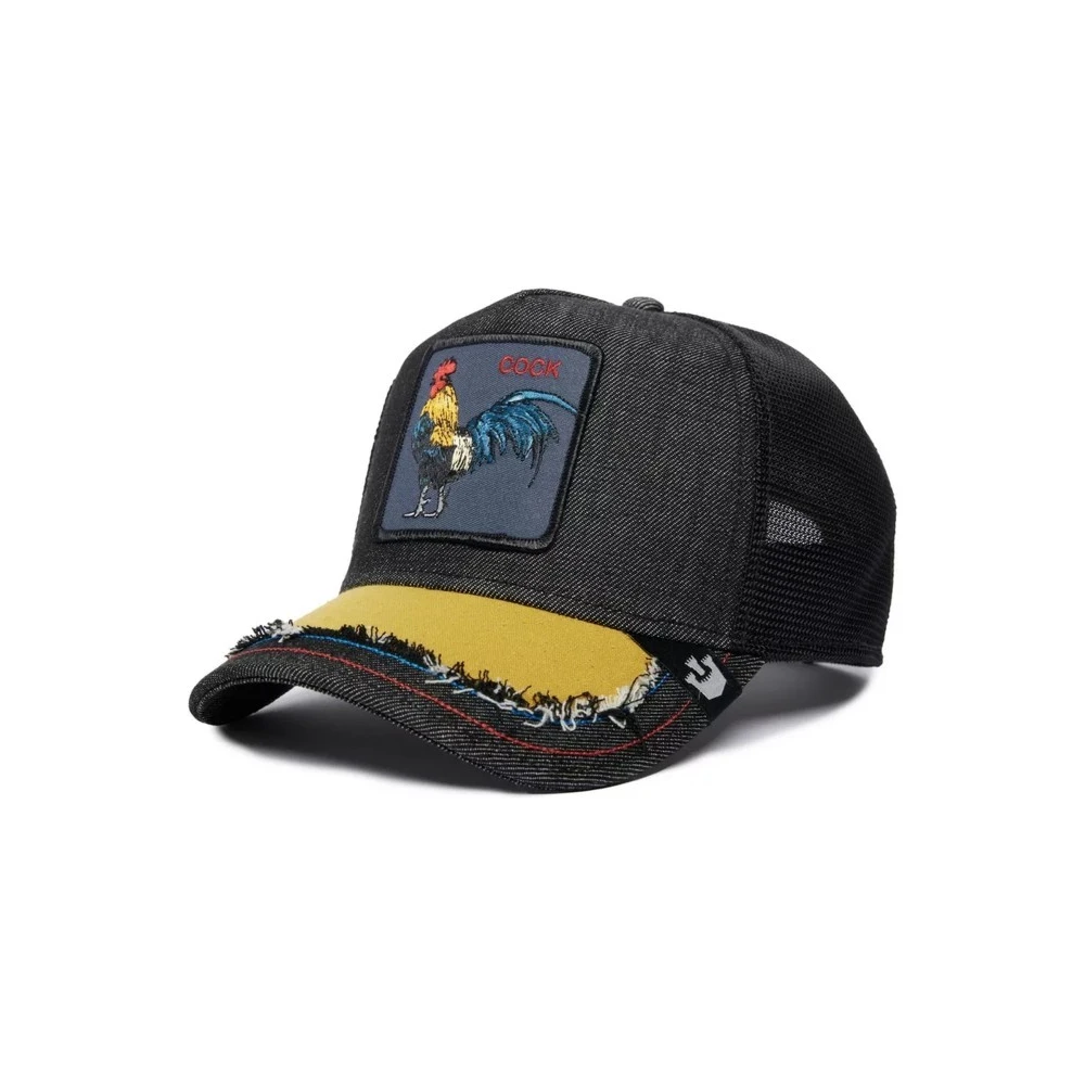 Goorin Bros Zwarte Zijden Truckerpet Black Heren