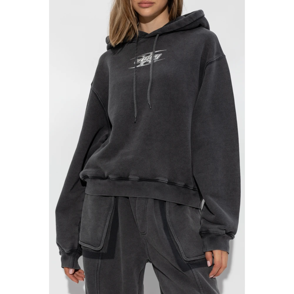 T by Alexander Wang Hoodie Gray Dames