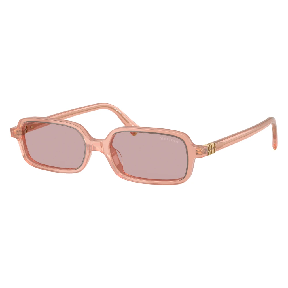 Miu Miu Unisex Pink Rectangle Sunglasses - Sunglasses - 51 Mm - Accessories