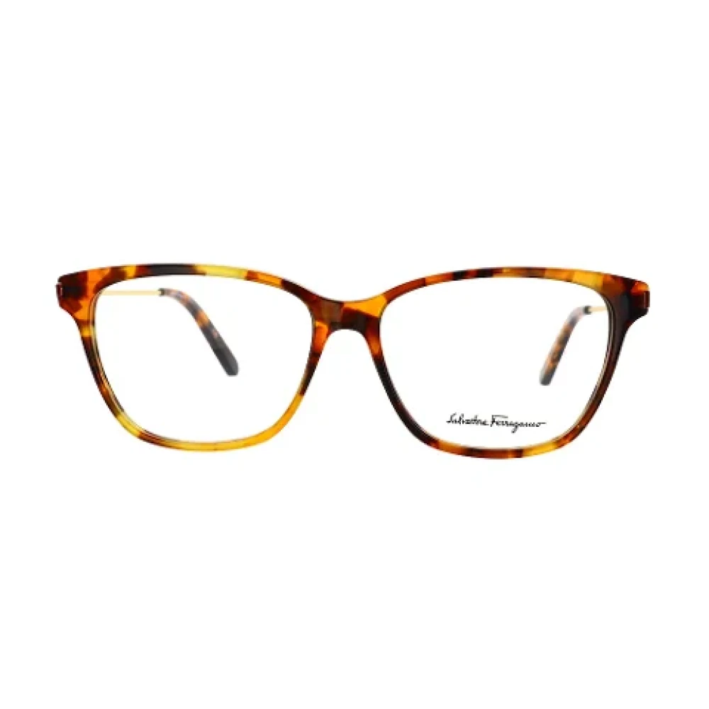 Salvatore Ferragamo Pre-owned Fabric sunglasses Brown Dames