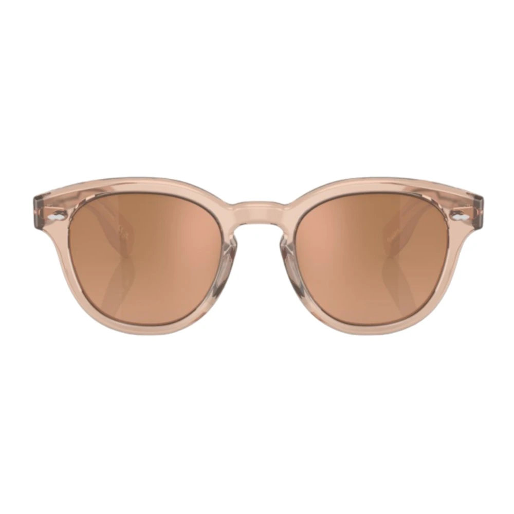 Oliver Peoples Women's Brown Sunglasses, 49 Mm, Round Transparent Sunglasses