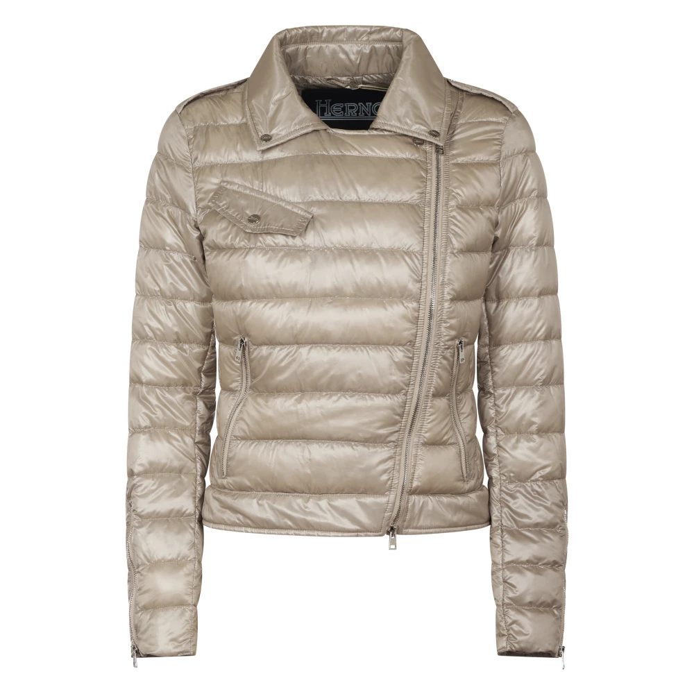 Herno Kvinno Brun Jackor Dam, S, Nylon, Bomberjacka