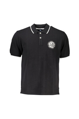 black-cotton-polo-shirt-with-print