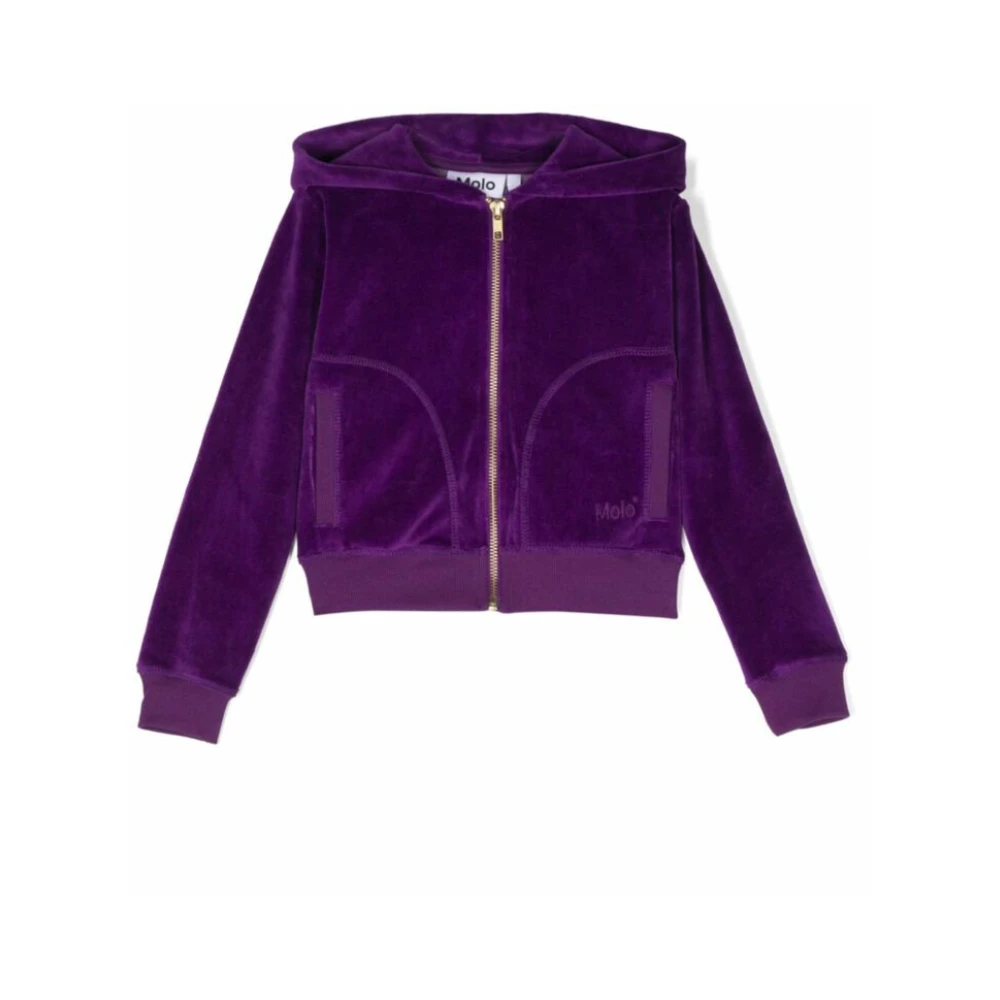 Molo Varm Lila Hoodie Purple, Flicka