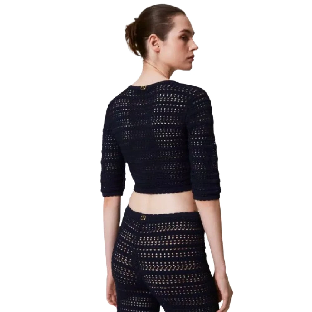 Twinset Blauwe Sweater Set Blue Dames