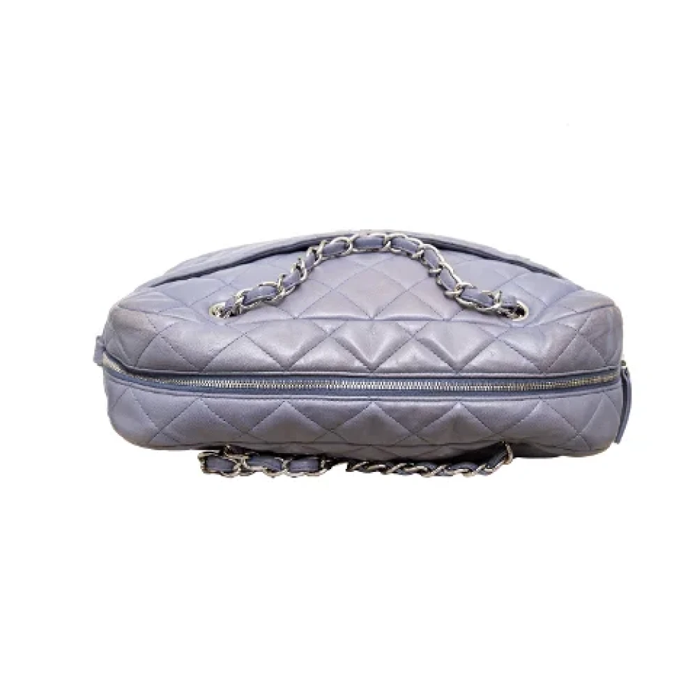 Chanel Vintage Pre-owned Leather chanel-bags Purple Dames