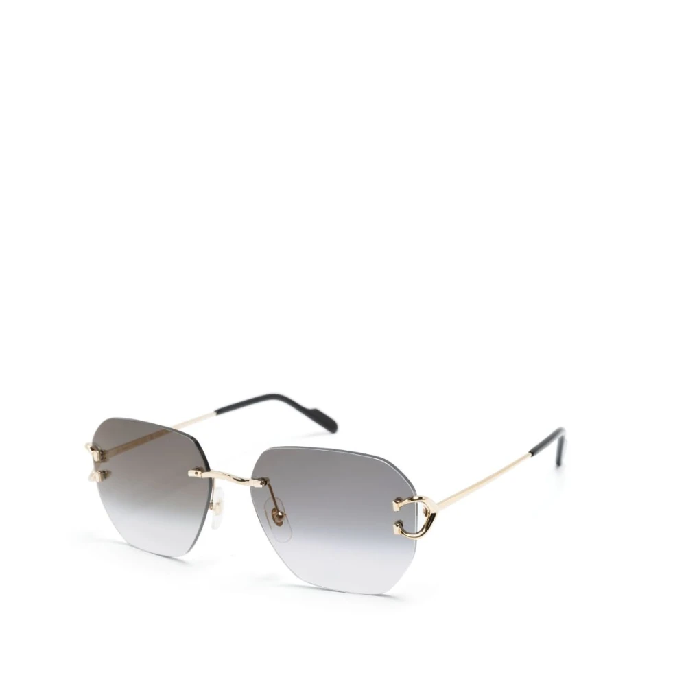 Cartier Men's Yellow Sunglasses, 58 Mm, Ct0394s 001 Sunglasses