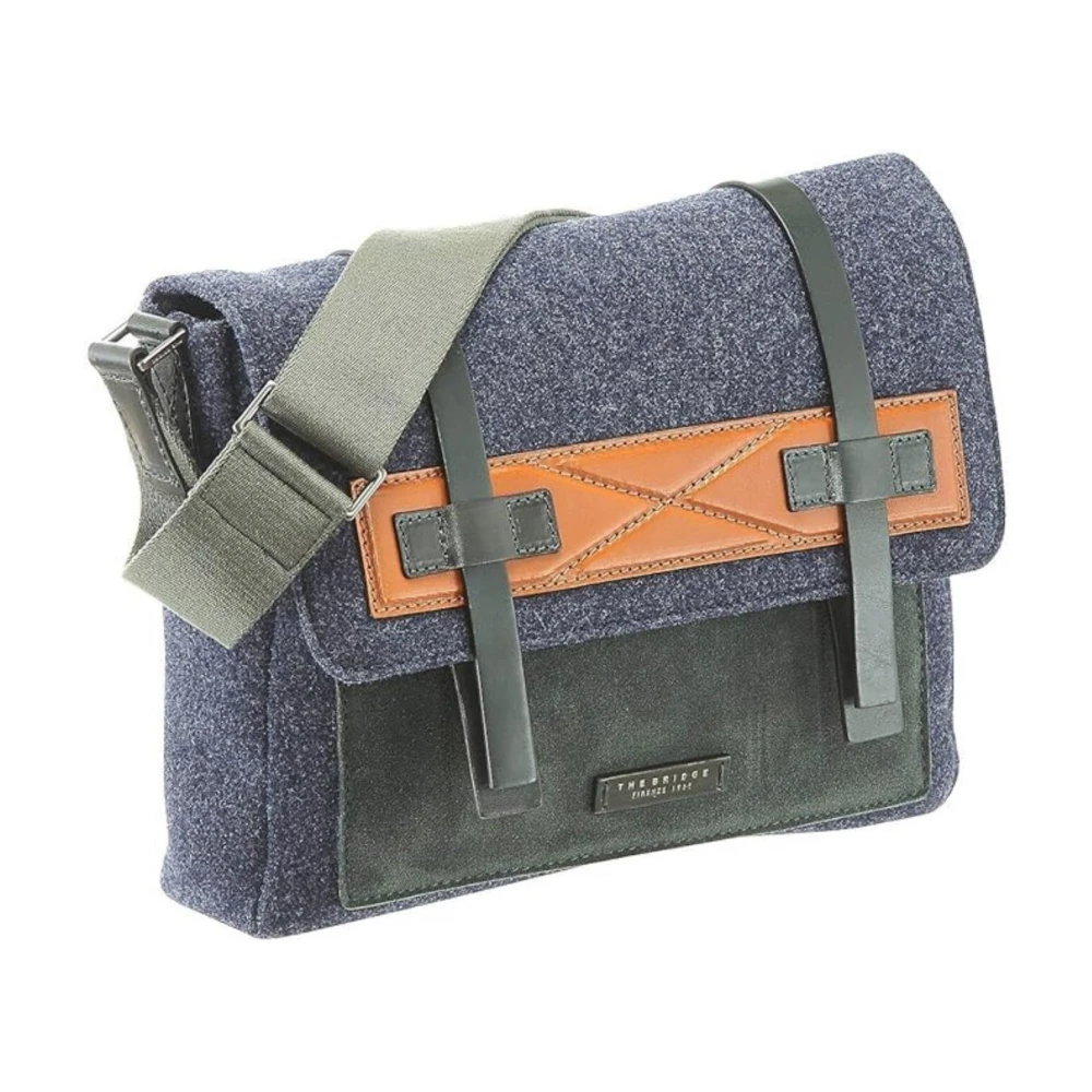 The Bridge Men's Blue Casentino Bag