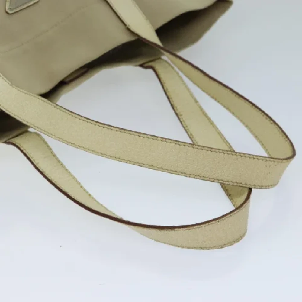 Prada Vintage Pre-owned Canvas totes Beige Dames