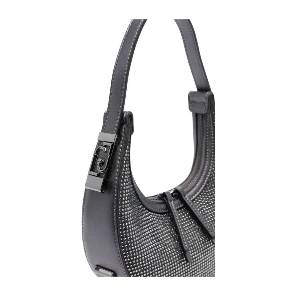 Liu Jo Eco-leer Maan Ontwerp Tas met Strass Gray Dames