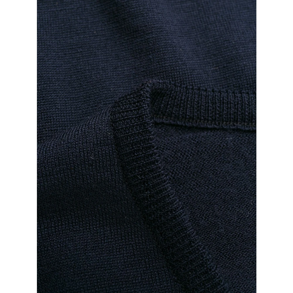 John Smedley Klassieke V-hals Pullover Sweater Black Heren
